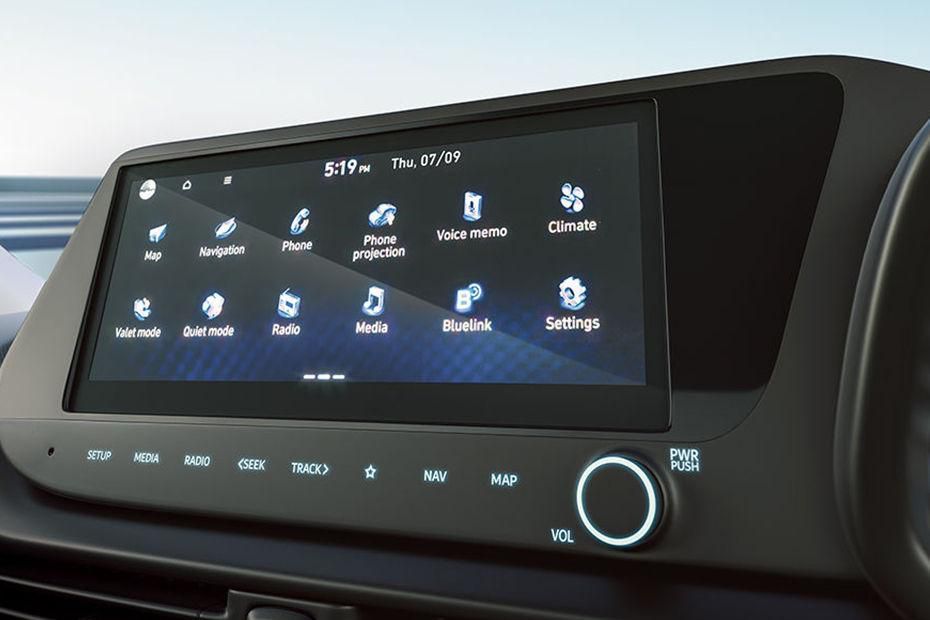 Hyundai I20 Infotainment System Main Menu Image