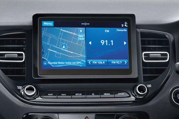 Hyundai Verna Infotainment System Main Menu Image
