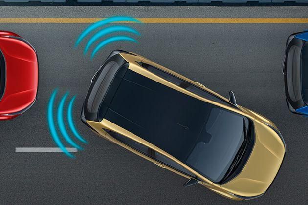 Tata Altroz Rear Parking Sensors Top View Image